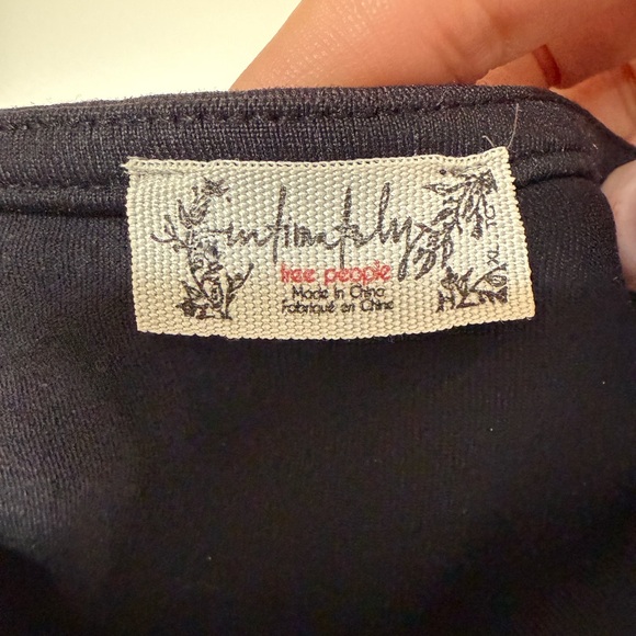 Free People Women’s Black Must be Love Bodysuit - Picture 11 of 16